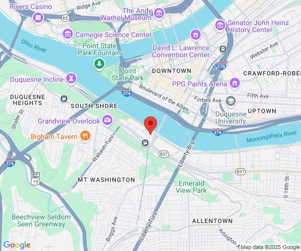 map of the area
