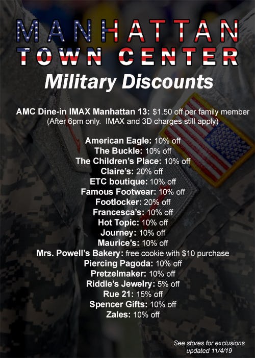 Manhattan Town Center Military Discount