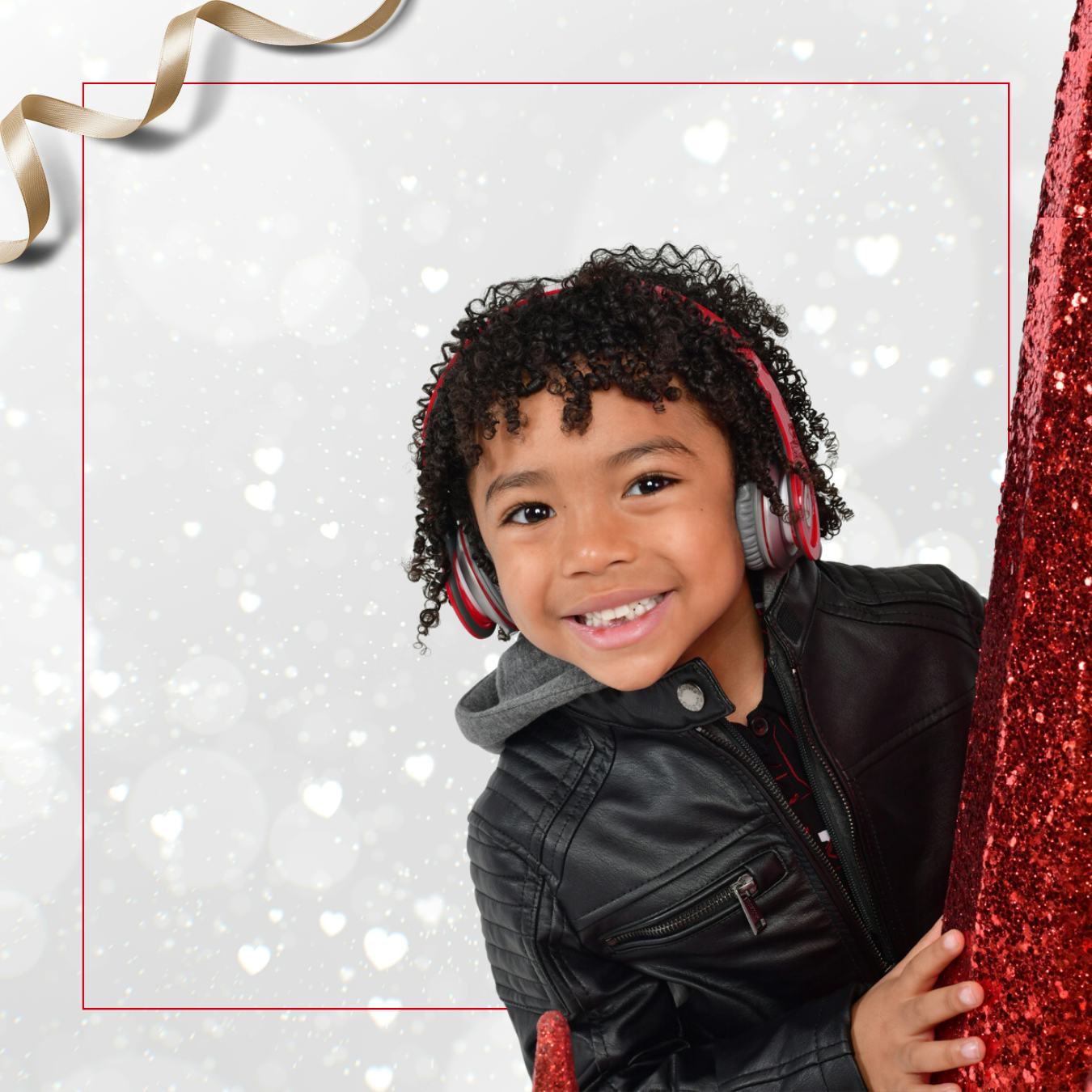 Smiling boy dressed in winter clothes