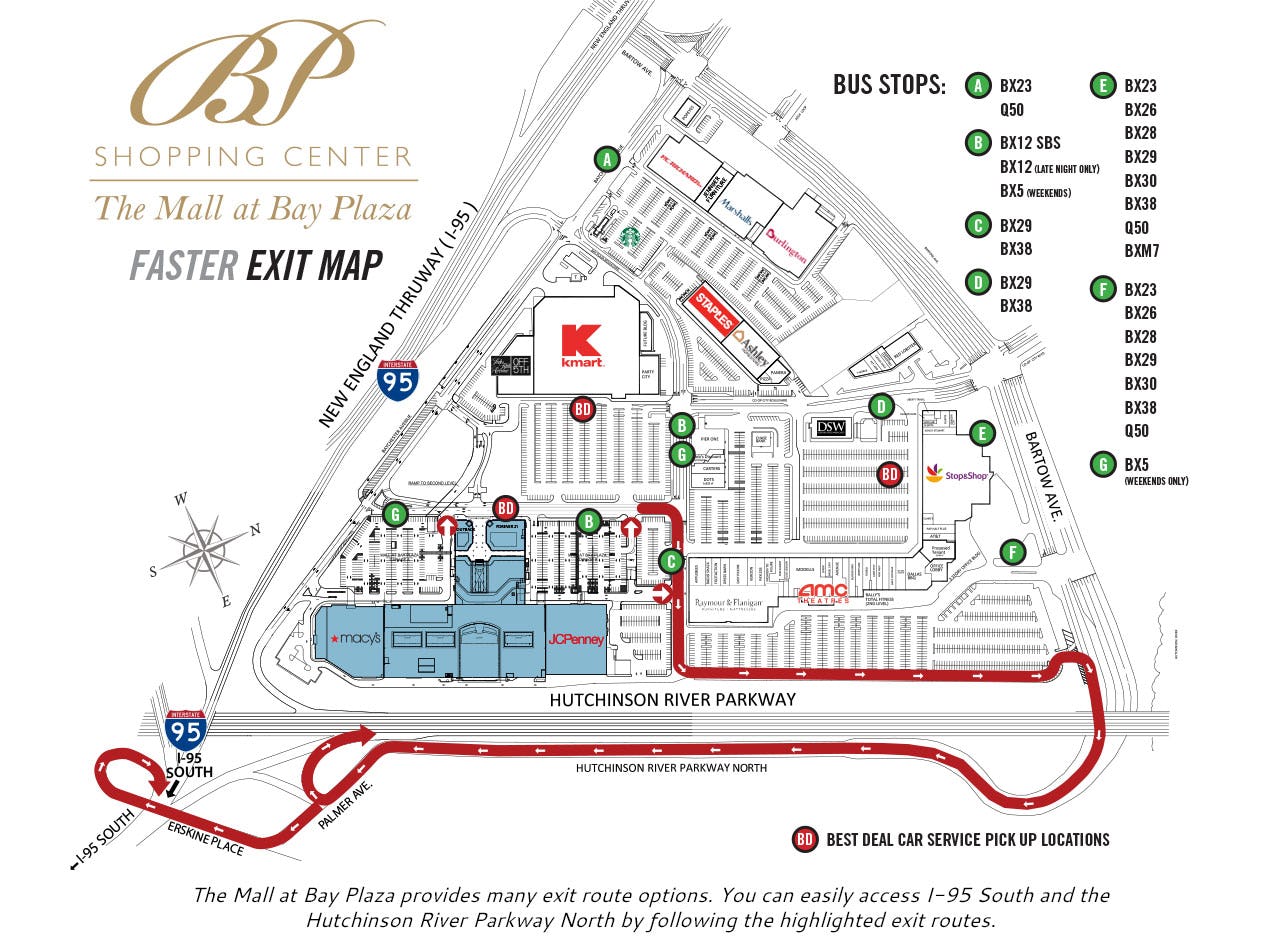 The Mall at Bay Plaza Public Transportation