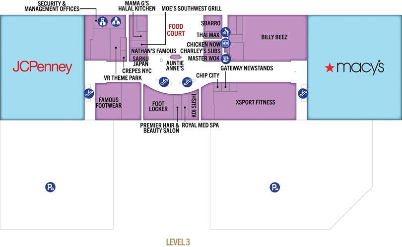 Mall Map Level 3