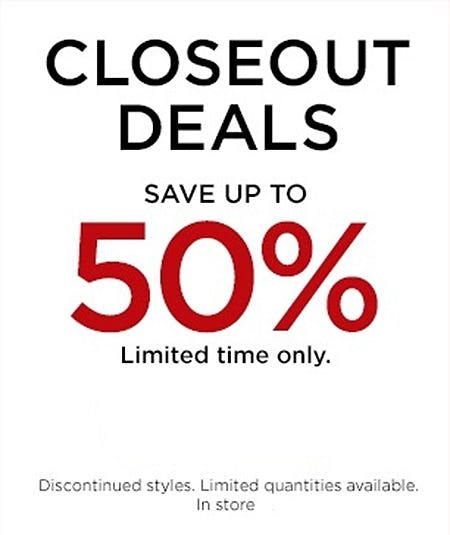 Closeout Deals