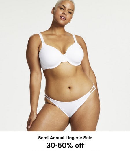 Semi-Annual Lingerie Sale: 30-50% Off from macy's