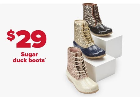 sugar duck boots