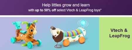 Up to 50% Off Select Vtech & LeapFrog Toys