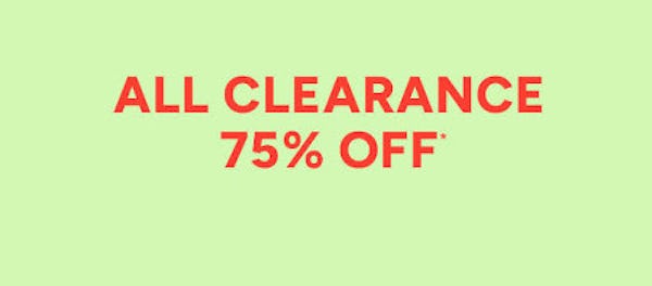 All Clearance 75% off