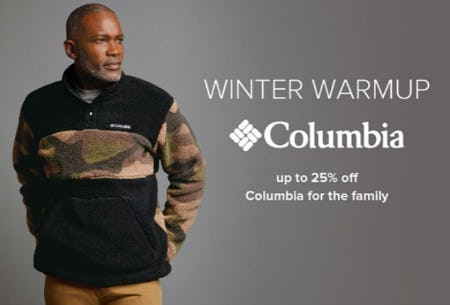 Up to 25% Off Columbia for the Family