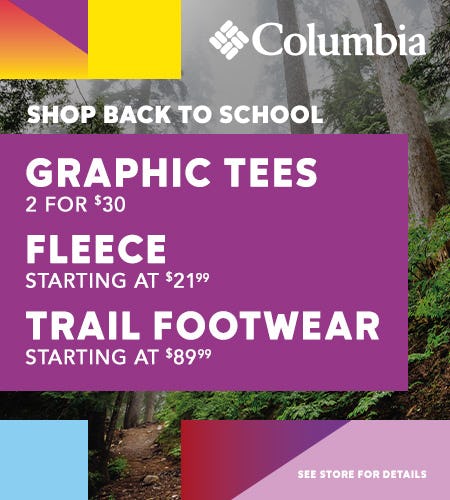 Shop Back to School from Columbia