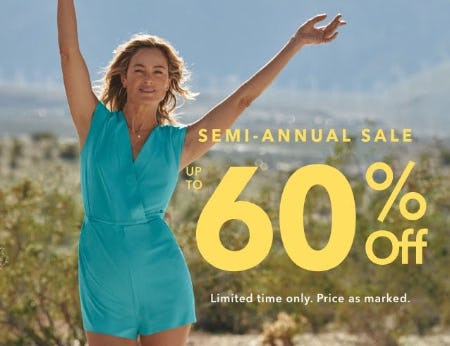 Semi-Annual Sale Up to 60% Off