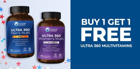 B1G1 Free Ultra 360 Multivitamins from Vitamin World
