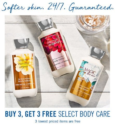 Buy 3, Get 3 Free Select Body Care