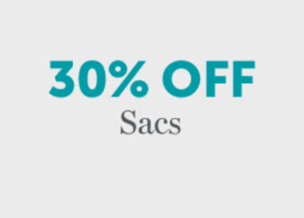 30% Off Sacs