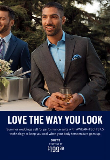 Suits Starting at $199.99 from Men's Wearhouse
