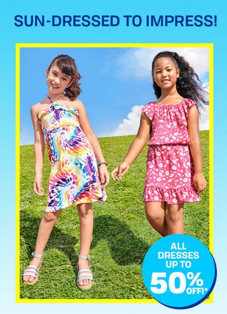 All Dresses Up to 50% Off from The Children's Place Gymboree