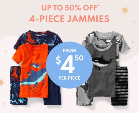 Up to 50% Off 4-Piece Jammies