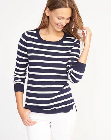 Classic Striped Sweater for Women from Old Navy