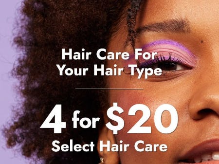 4 for $20 Select Hair Care