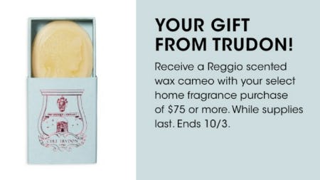Your Gift From Trudon from Bloomingdale's Home Furnishings