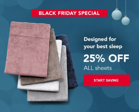 25% Off All Sheets