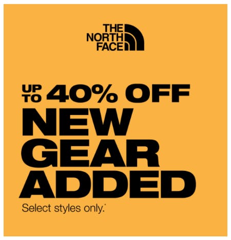 Up to 40% Off New Gear Added from The North Face