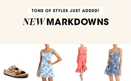 All-New Markdowns Just Taken from Bloomingdale's