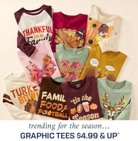 Graphic Tees $4.99 and Up