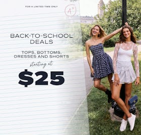 Tops, Bottoms, Dresses and Shorts Starting at $25