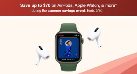 Save Up to $70 on AirPods, Apple Watch, & More from Target