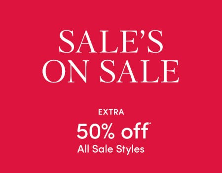 Extra 50% Off All Sale Styles from Ann Taylor