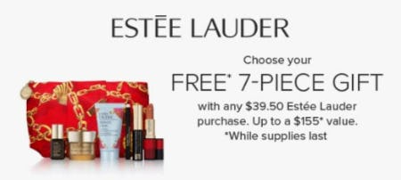 Free Gift With Any $39.50 Estee Lauder Purchase from Belk