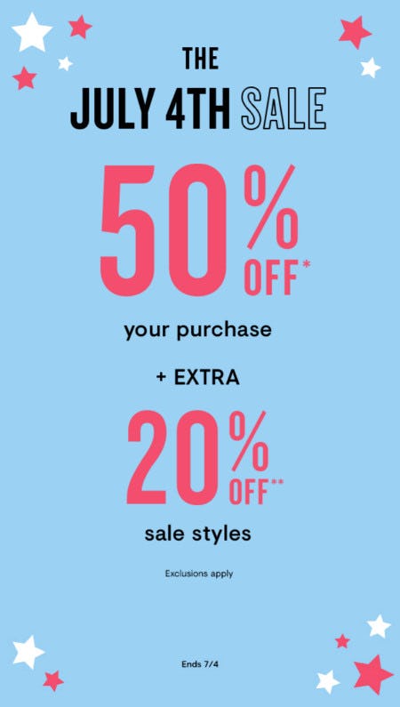 The July 4th Sale from Loft