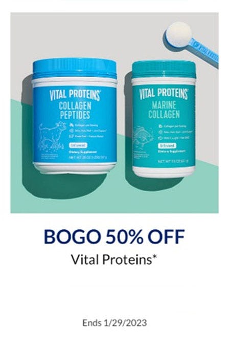 BOGO 50% Off Vital Proteins from The Vitamin Shoppe