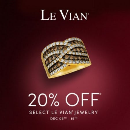 20% Off Select Le Vian Jewelry from Jared Galleria of Jewelry