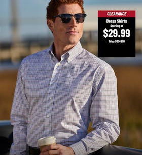 Clearance Dress Shirts Starting at $29.99