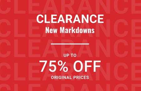 Clearance Up to 75% Off Original Prices from Men's Wearhouse