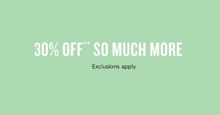 30% Off So Much More from Loft