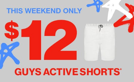 $12 Guys Active Shorts from rue21