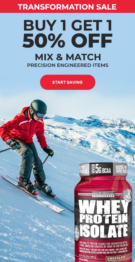 Buy 1 Get 1 50% Off Precision Engineered Items from Vitamin World