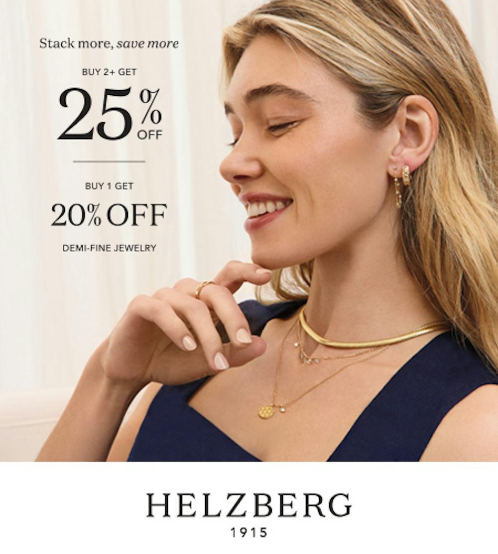 SAVE UP TO 25% ON DEMI-FINE JEWELRY