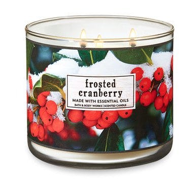 Frosted Cranberry 3-Wick Candle from Bath & Body Works