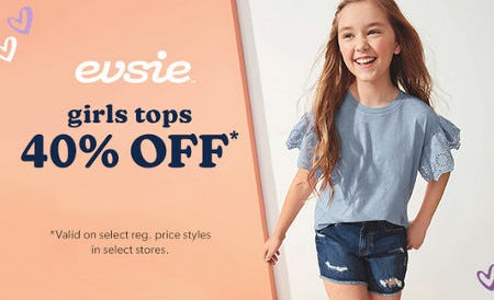 40% Off evsie Tops from maurices