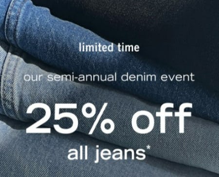 25% Off All Jeans from Abercrombie Kids