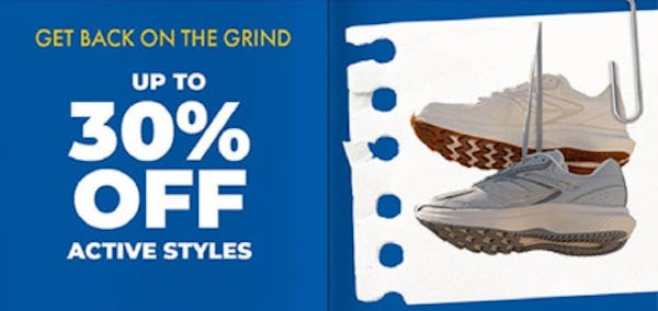 Up to 30% Off Active Styles