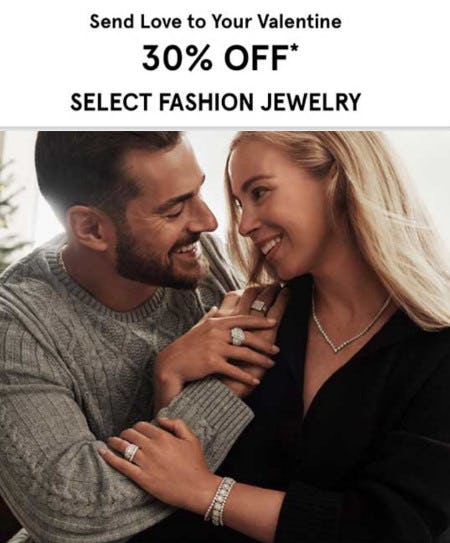 30% Off Select Fashion Jewelry