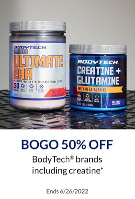 BOGO 50% Off BodyTech Brands from The Vitamin Shoppe                      