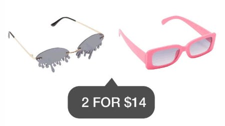 2 For $14 Sunglasses from rue21