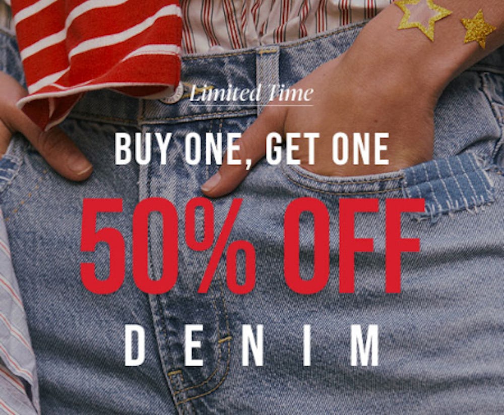 Buy One, Get One 50% Off Denim