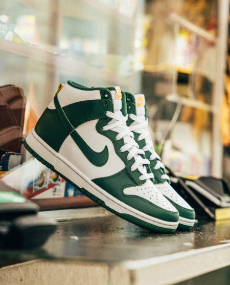 Restock Nike Dunk High 'Noble Green' from DTLR