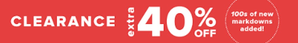 Clearance Extra 40% Off