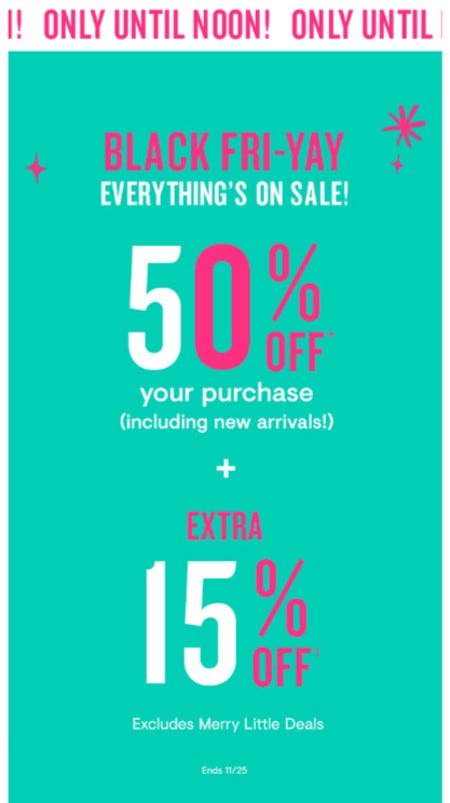 Black Friday: 50% Off Your Purchase from Loft